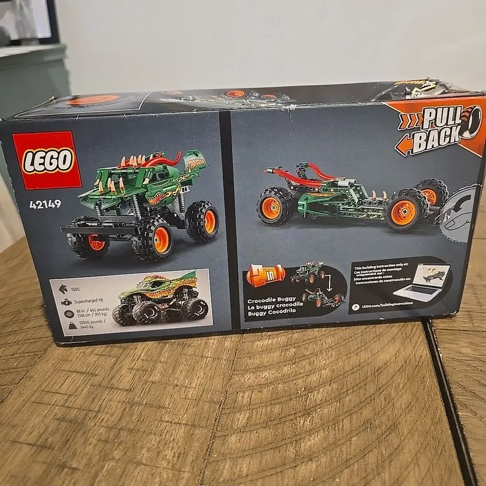 LEGO Technic 42149 Monster Jam Dragon 2-in-1 Brick Monster Trucks 217 pcs - New